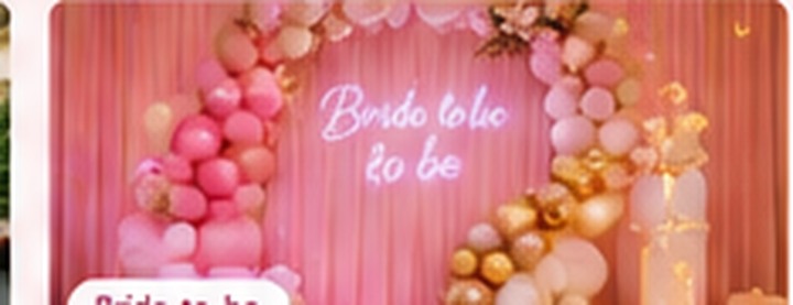 Demo image of bride-to-be party decoration